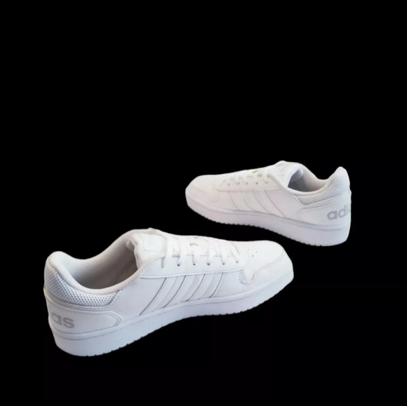 Adidas Hoops 2.0 Women's Shoes/ Sneakers Size 11 White Grey Classic Lifestyle - Picture 5 of 9